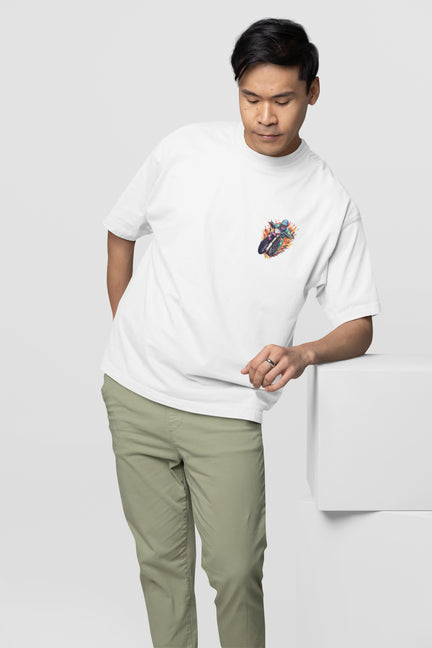 Skillful Rider Oversized T-shirt for Biker