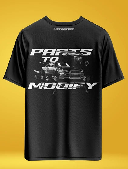 Parts to Modify Oversized T-shirt for Car Lovers