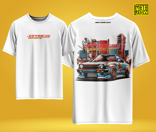 Japanese Domestic Market Oversized T-shirt for Car Lovers