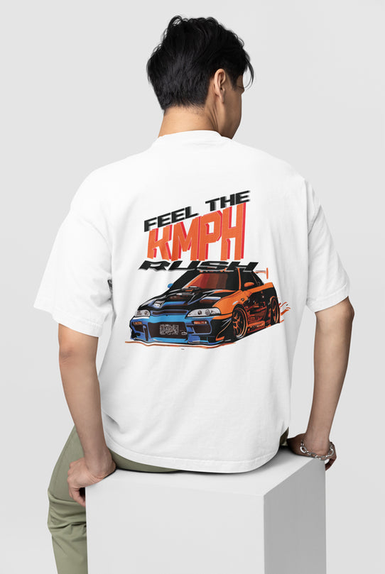Feel The KMPH Rush Oversized T-shirt for Car Lovers