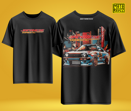 Japanese Domestic Market Oversized T-shirt for Car Lovers
