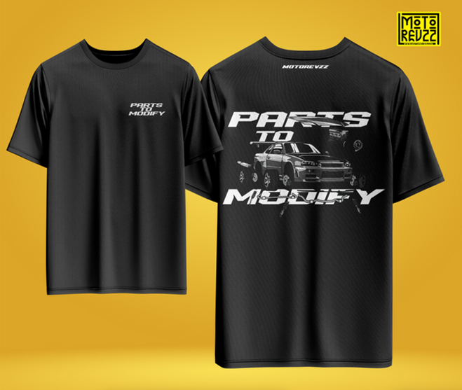Parts to Modify Oversized T-shirt for Car Lovers