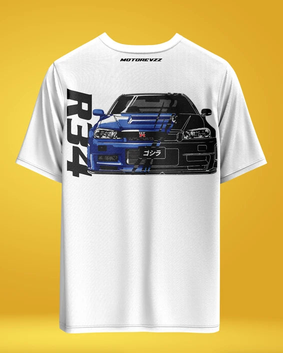 R34 Oversized T-shirt for Car Lovers
