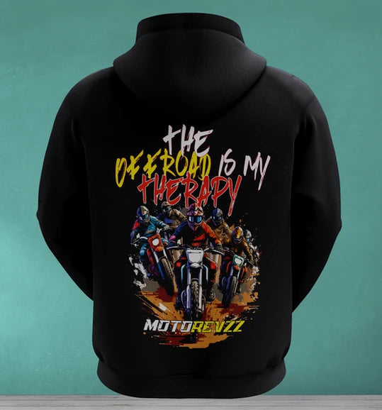 The Offroad is my Therapy Hoodie for Bikers