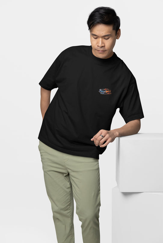 Feel The KMPH Rush Oversized T-shirt for Car Lovers