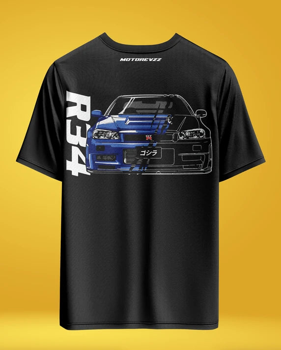 R34 Oversized T-shirt for Car Lovers