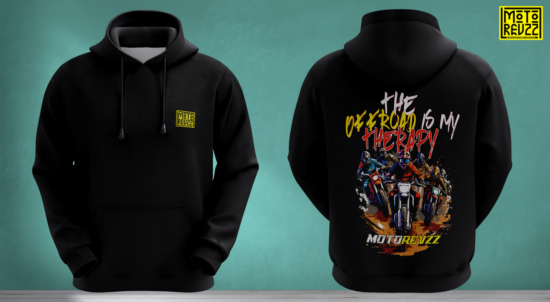 The Offroad is my Therapy Hoodie for Bikers