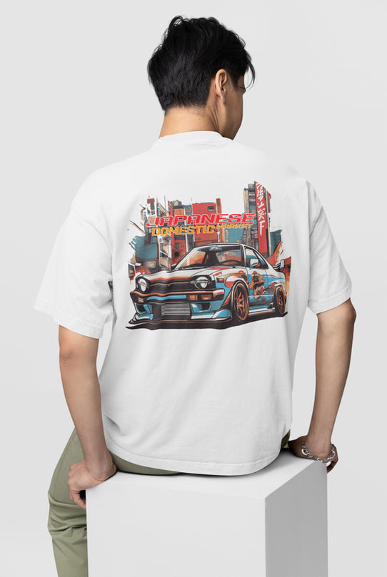 Japanese Domestic Market Oversized T-shirt for Car Lovers
