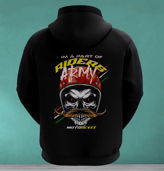 I'm a Part of Riders Army Hoodie for Bikers