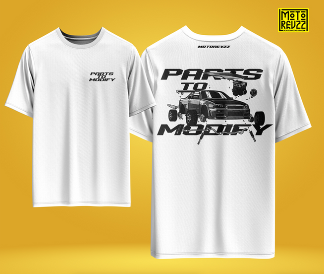 Parts to Modify Oversized T-shirt for Car Lovers