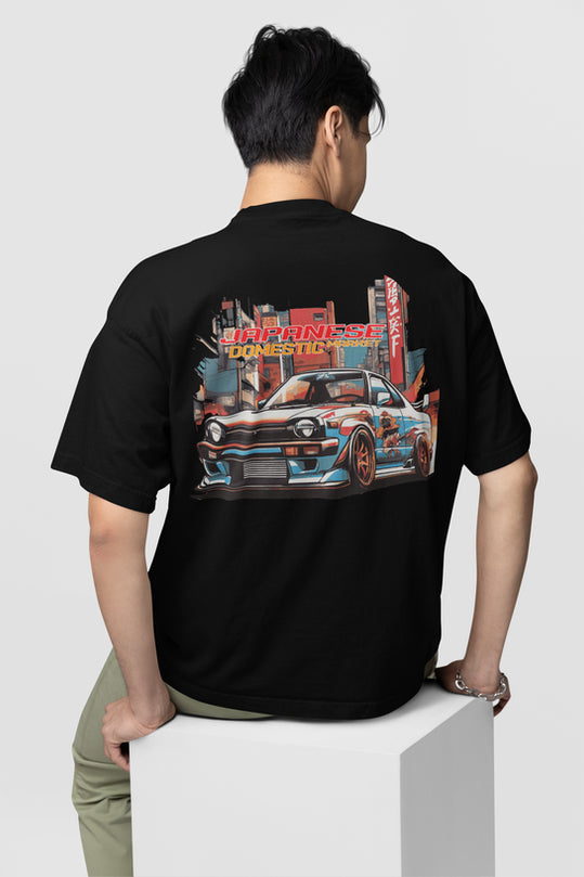 Japanese Domestic Market Oversized T-shirt for Car Lovers
