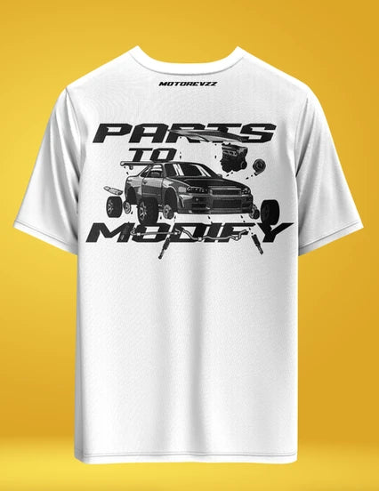 Parts to Modify Oversized T-shirt for Car Lovers