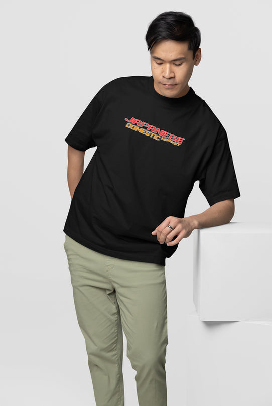 Japanese Domestic Market Oversized T-shirt for Car Lovers