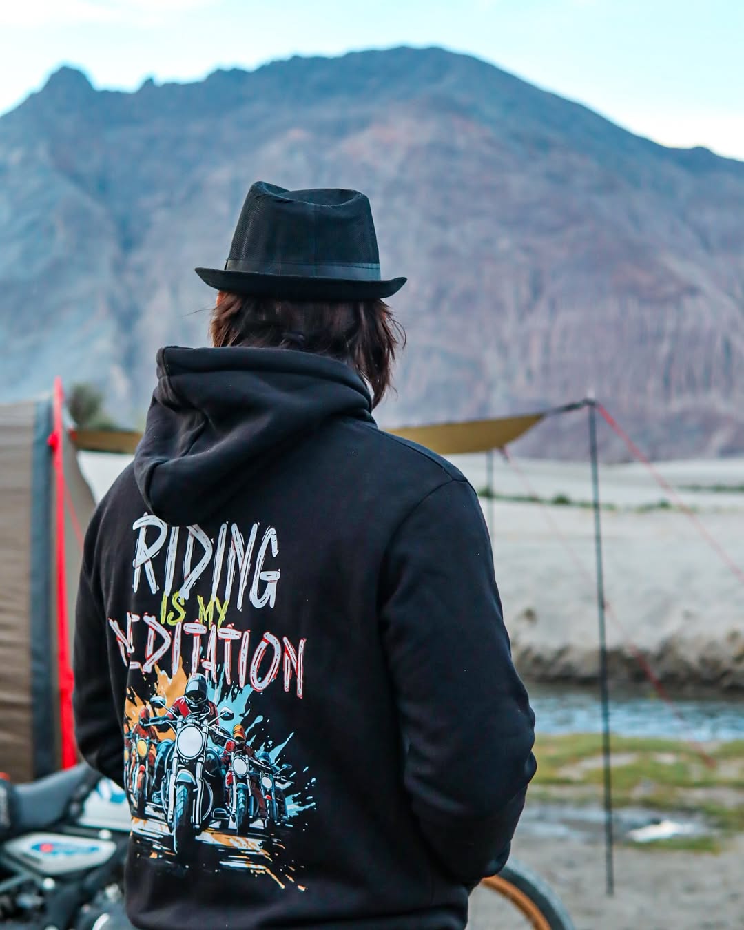 Riding is my Meditation Hoodie for Bikers