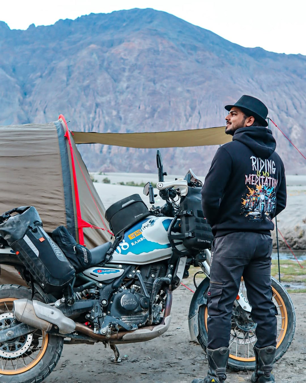 Riding is my Meditation Hoodie for Bikers