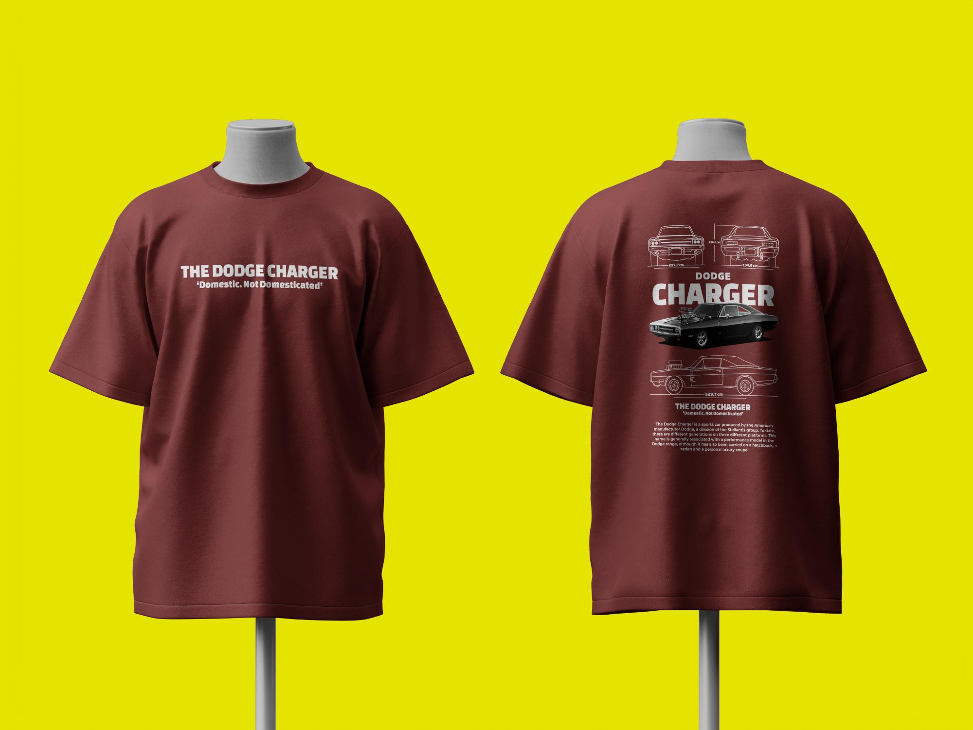 Dodge Challenger Oversized Tshirt