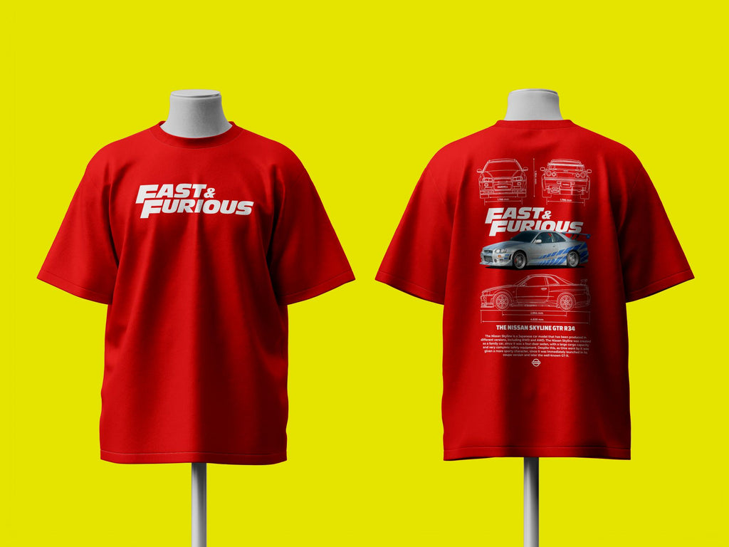 Fast and Furious Oversized Tshirt