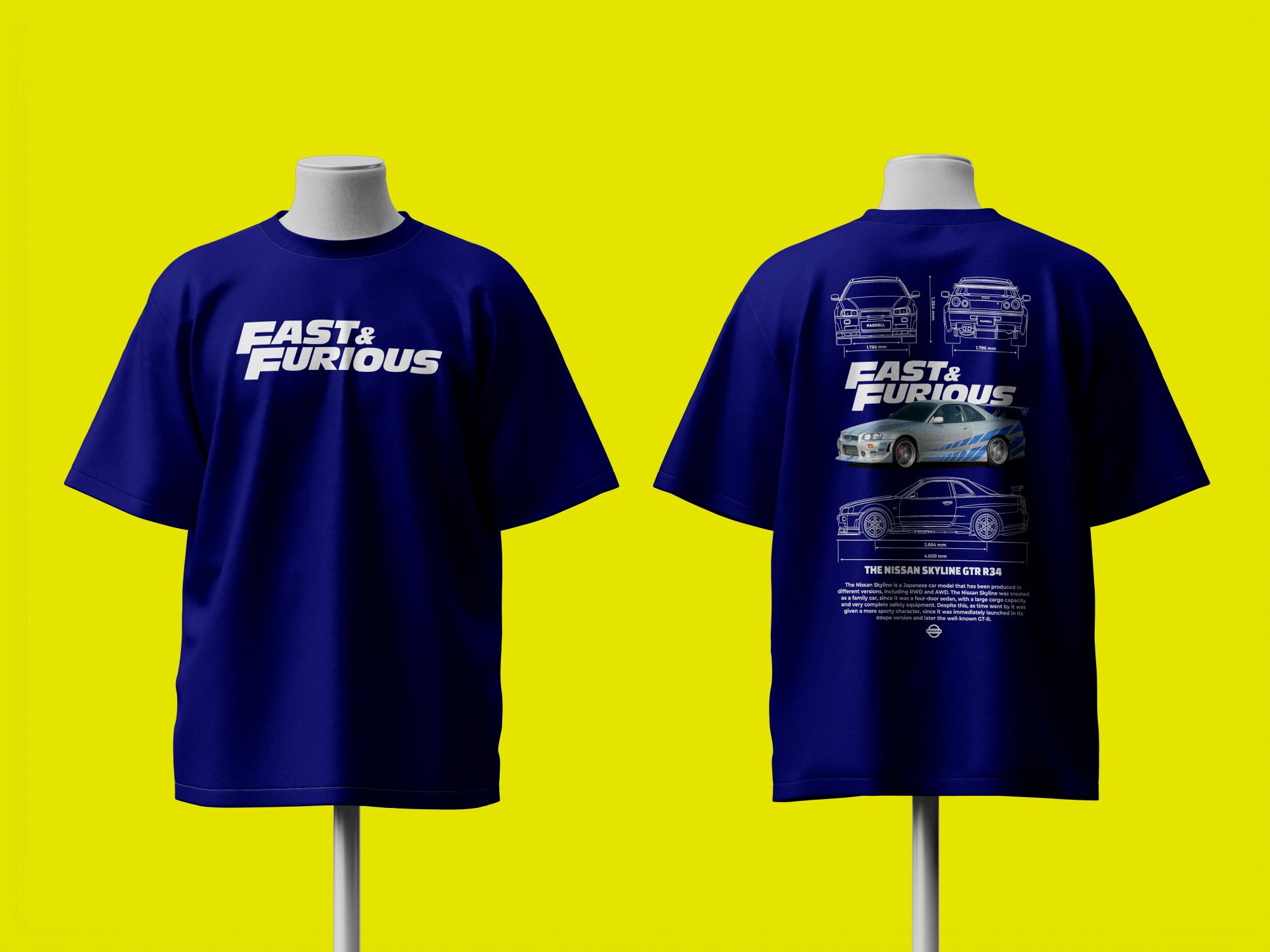 Fast and Furious Oversized Tshirt