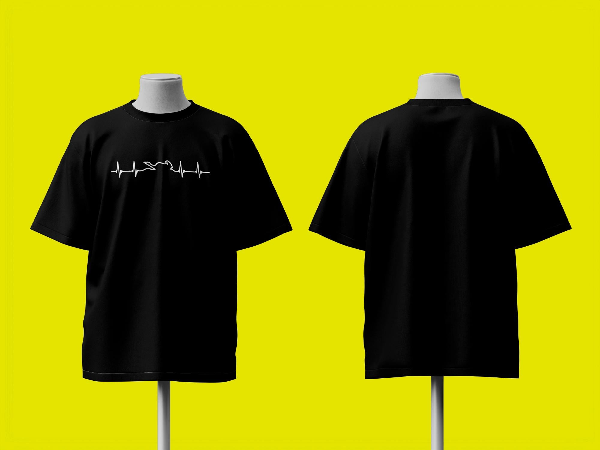 Heartbeat of a Biker Oversized T-Shirt