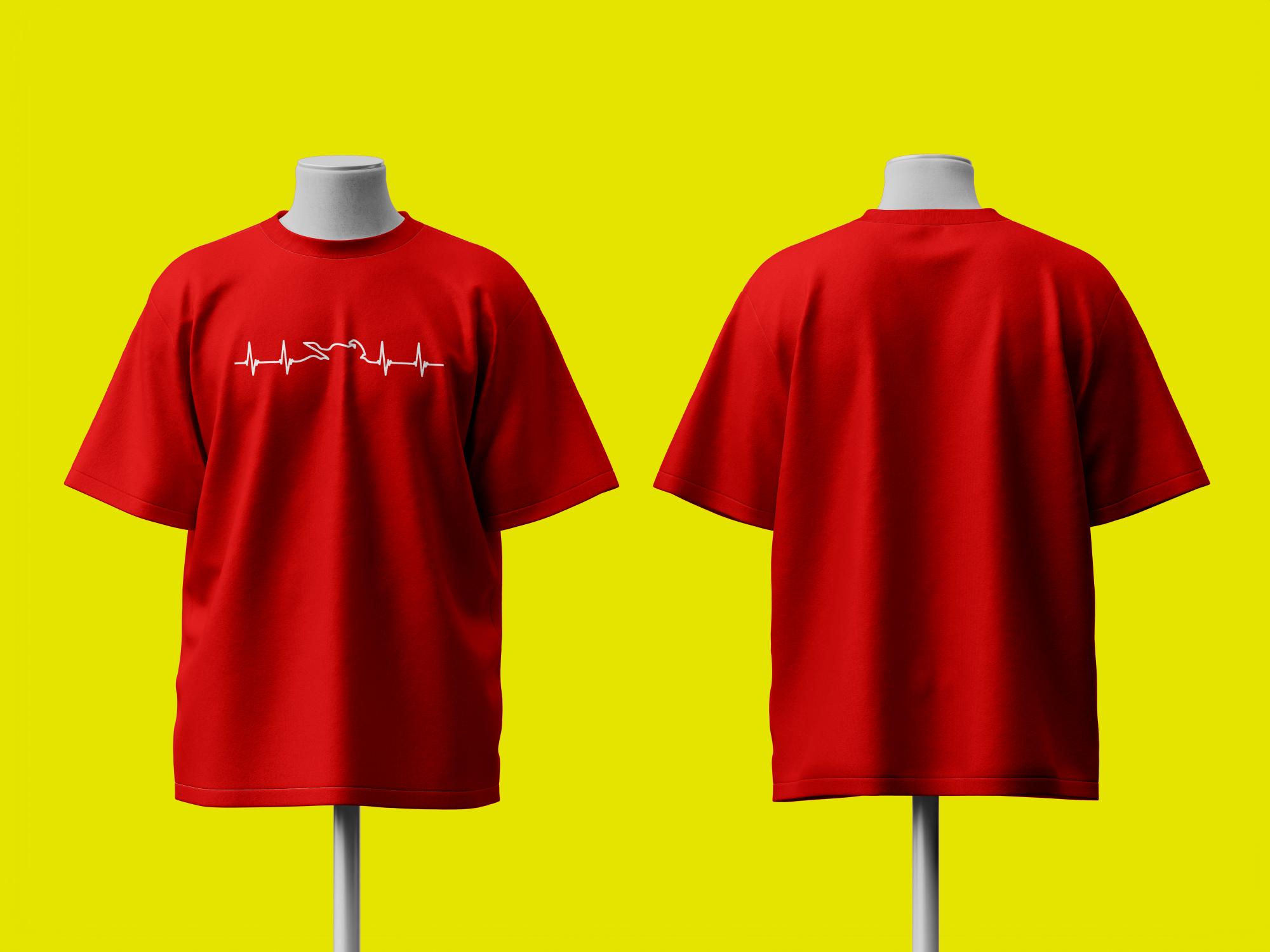 Heartbeat of a Biker Oversized T-Shirt