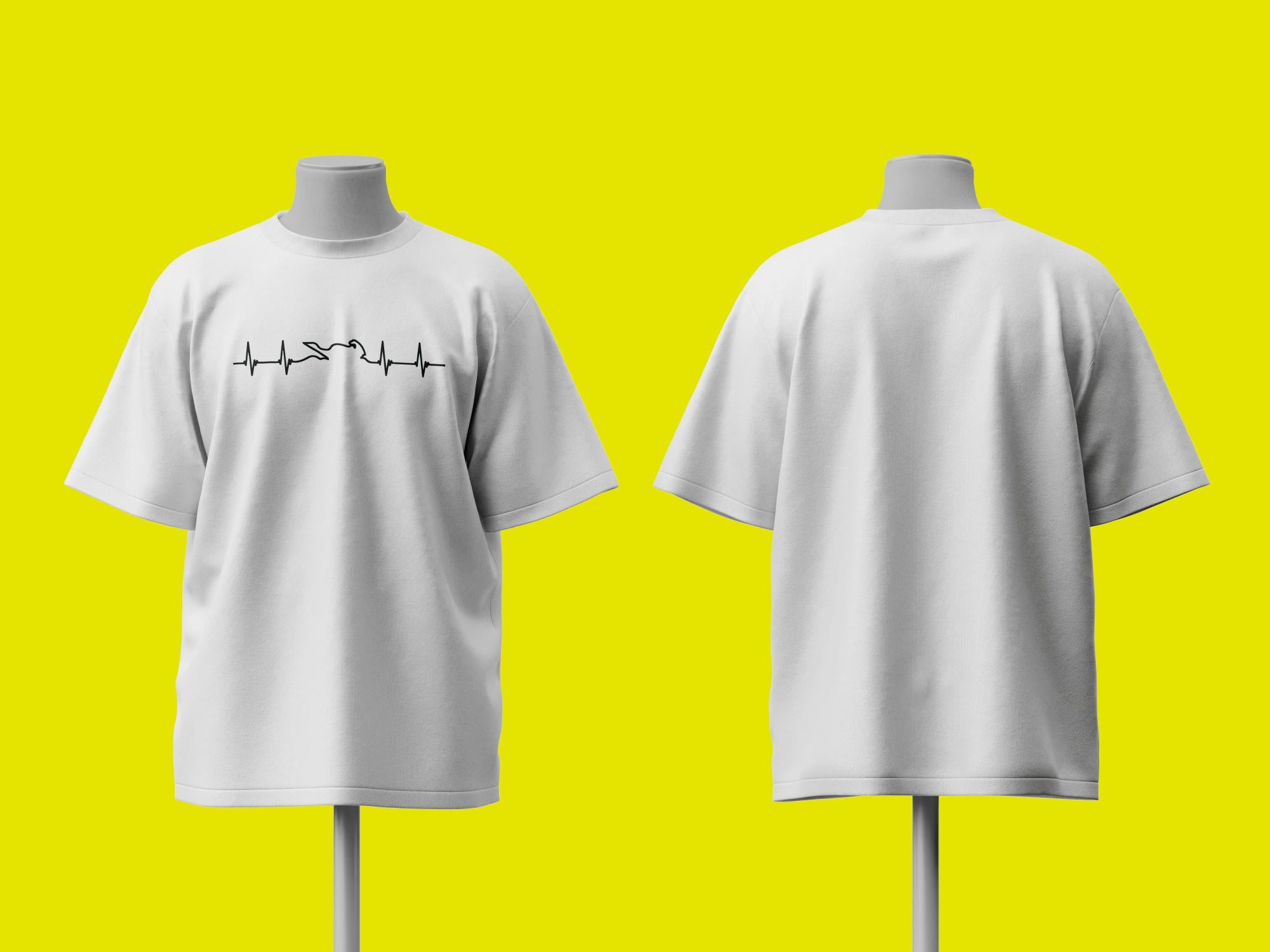 Heartbeat of a Biker Oversized T-Shirt