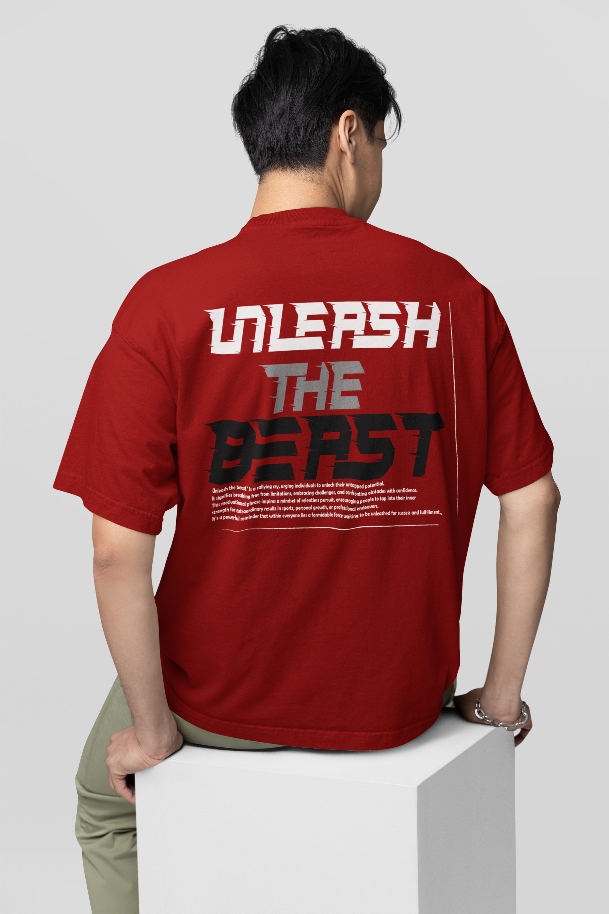Unleash The Beast Oversized T-shirt for Bikers