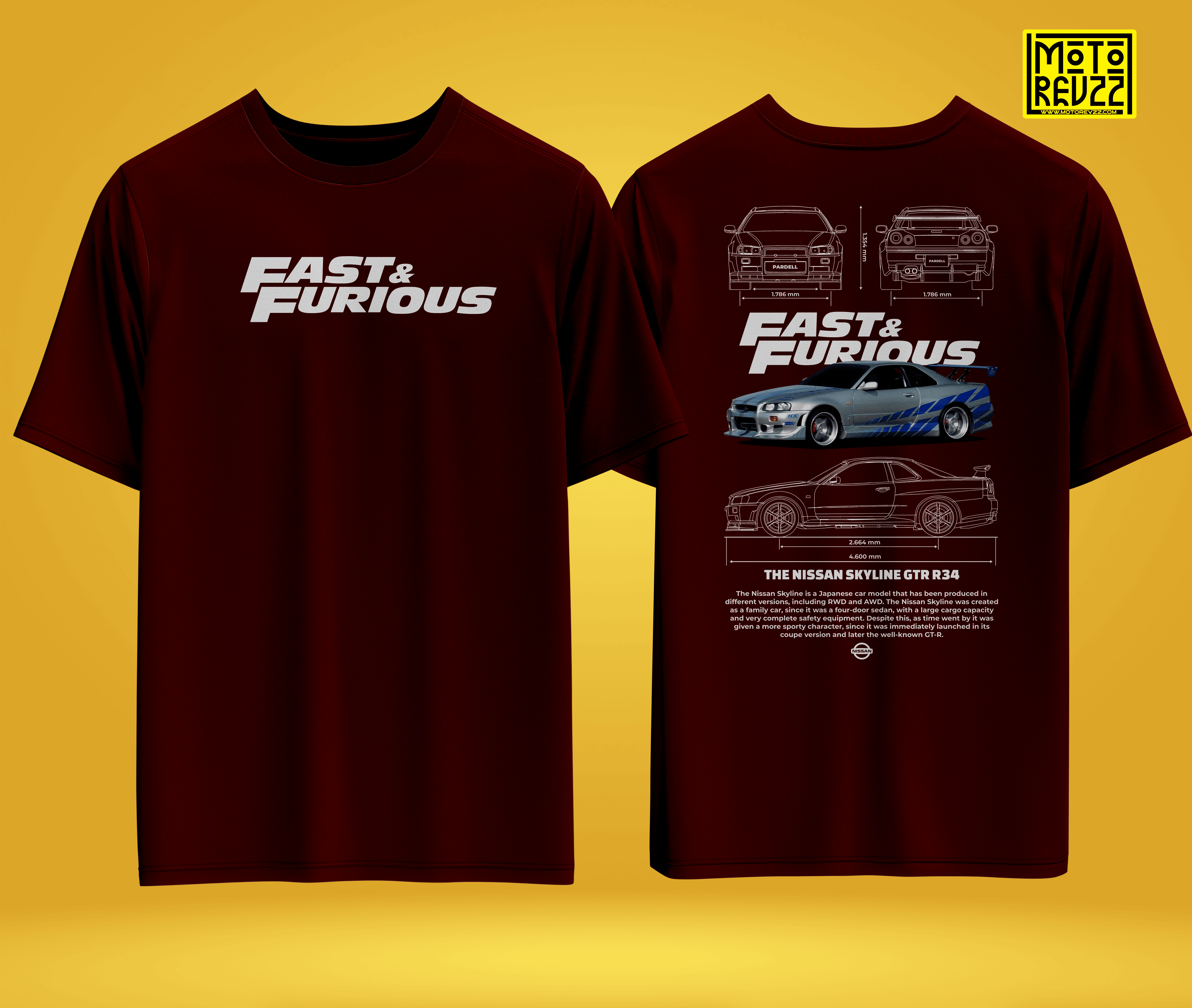 Fast and Furious Oversized Tshirt