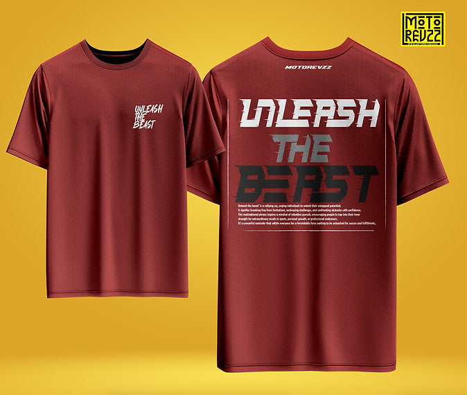 Unleash The Beast Oversized T-shirt for Bikers