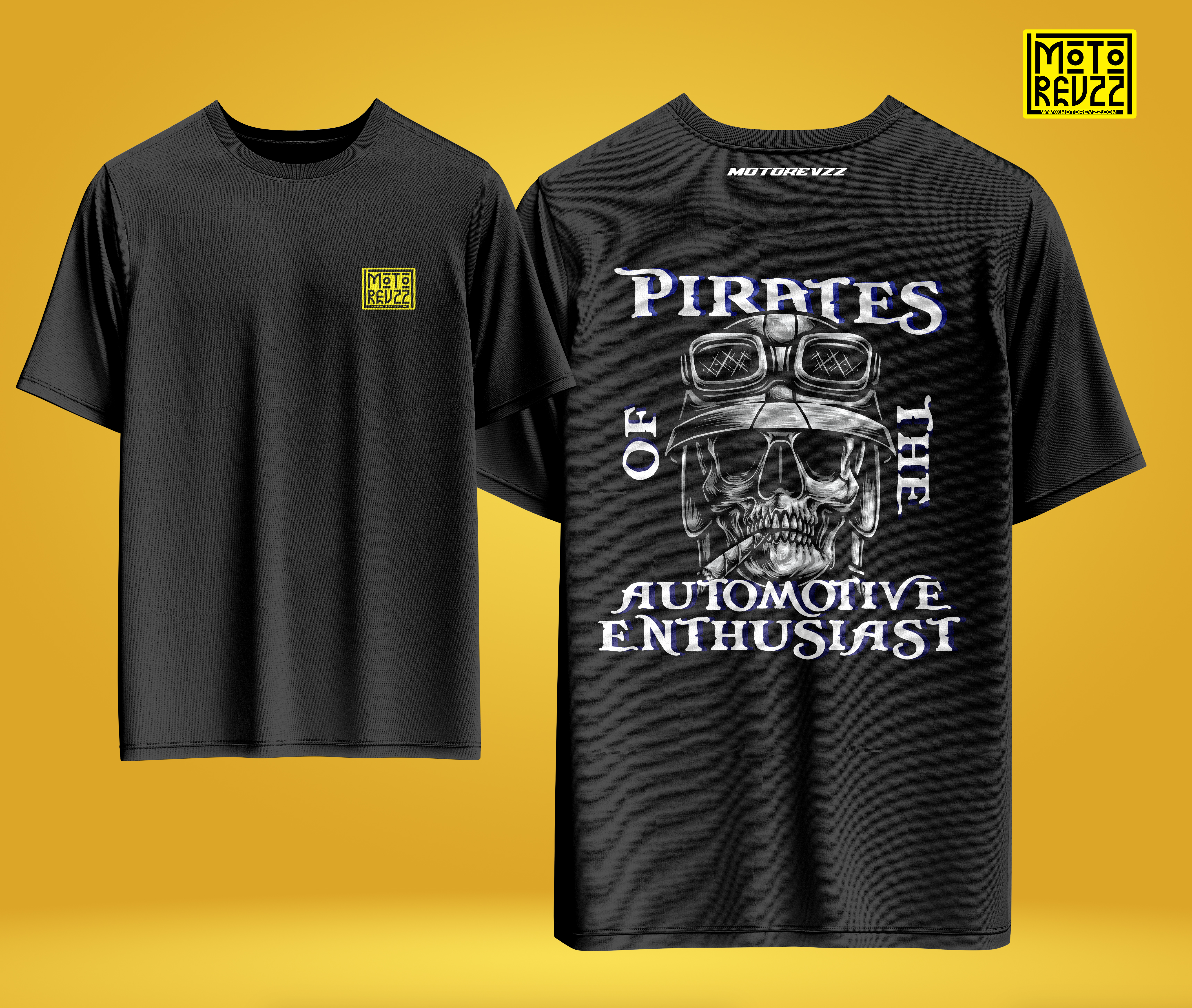 Pirates of the Automotive Enthusiast Oversized T-shirt for Bikers
