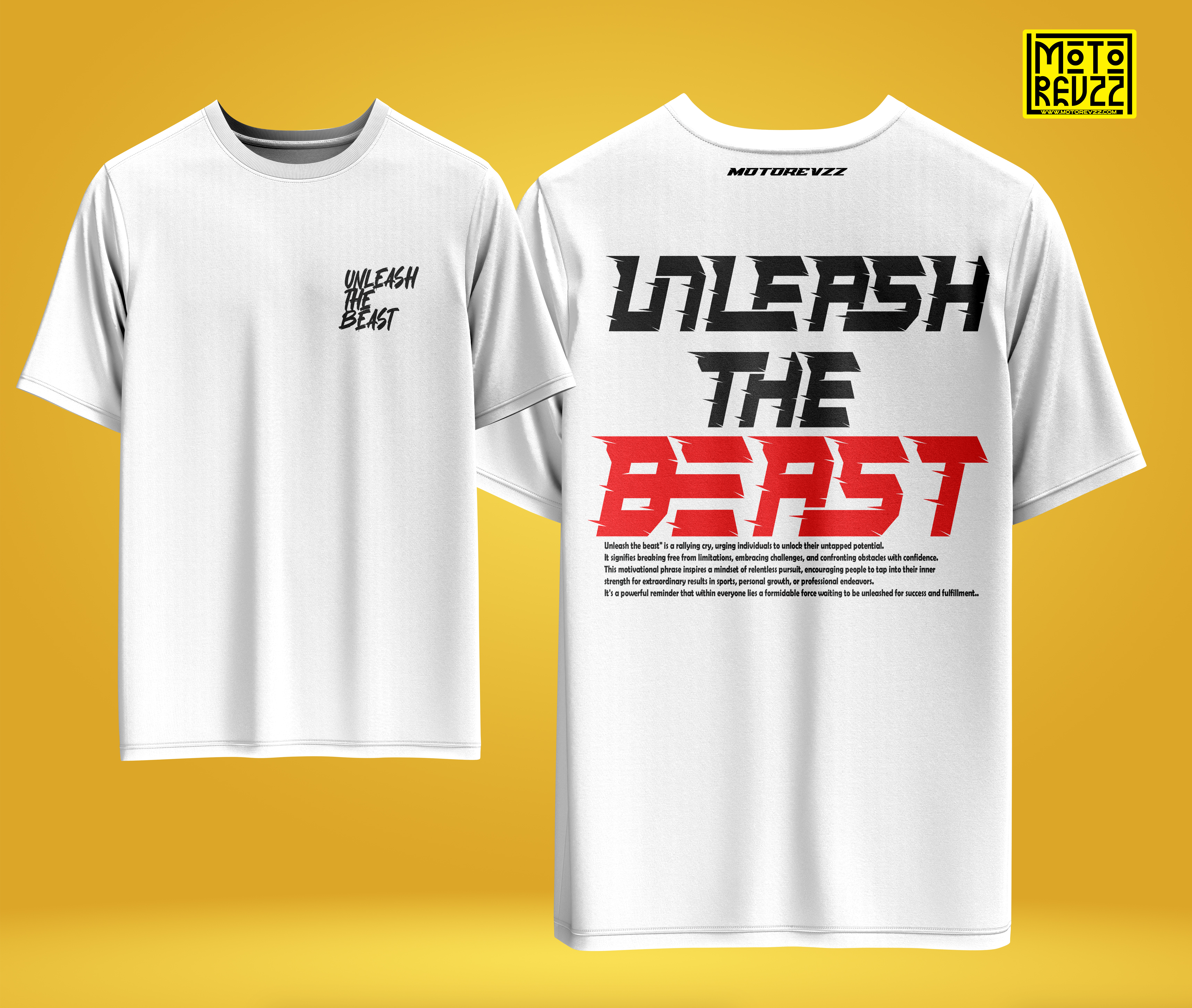 Unleash The Beast Oversized T-shirt for Bikers