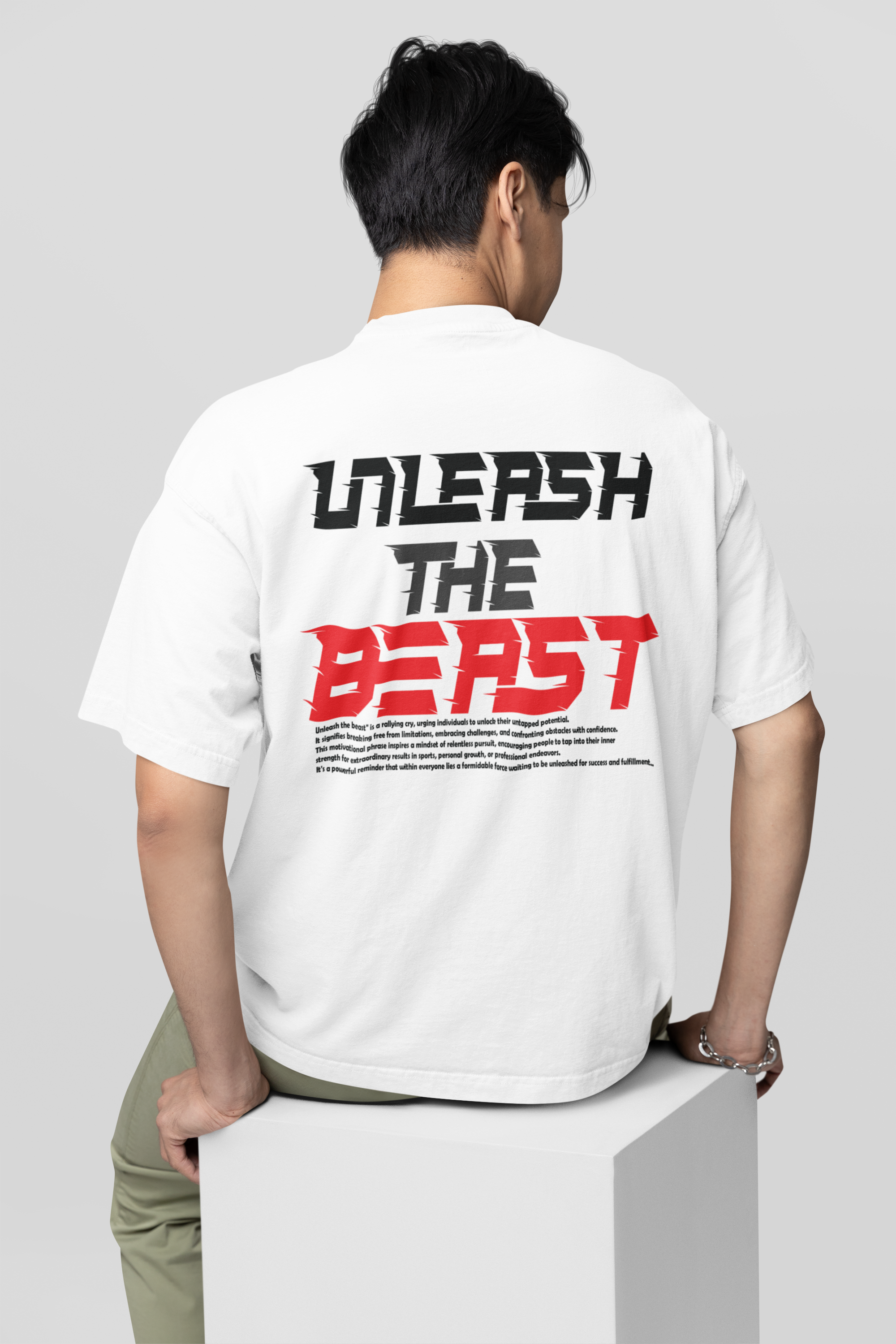 Unleash The Beast Oversized T-shirt for Bikers